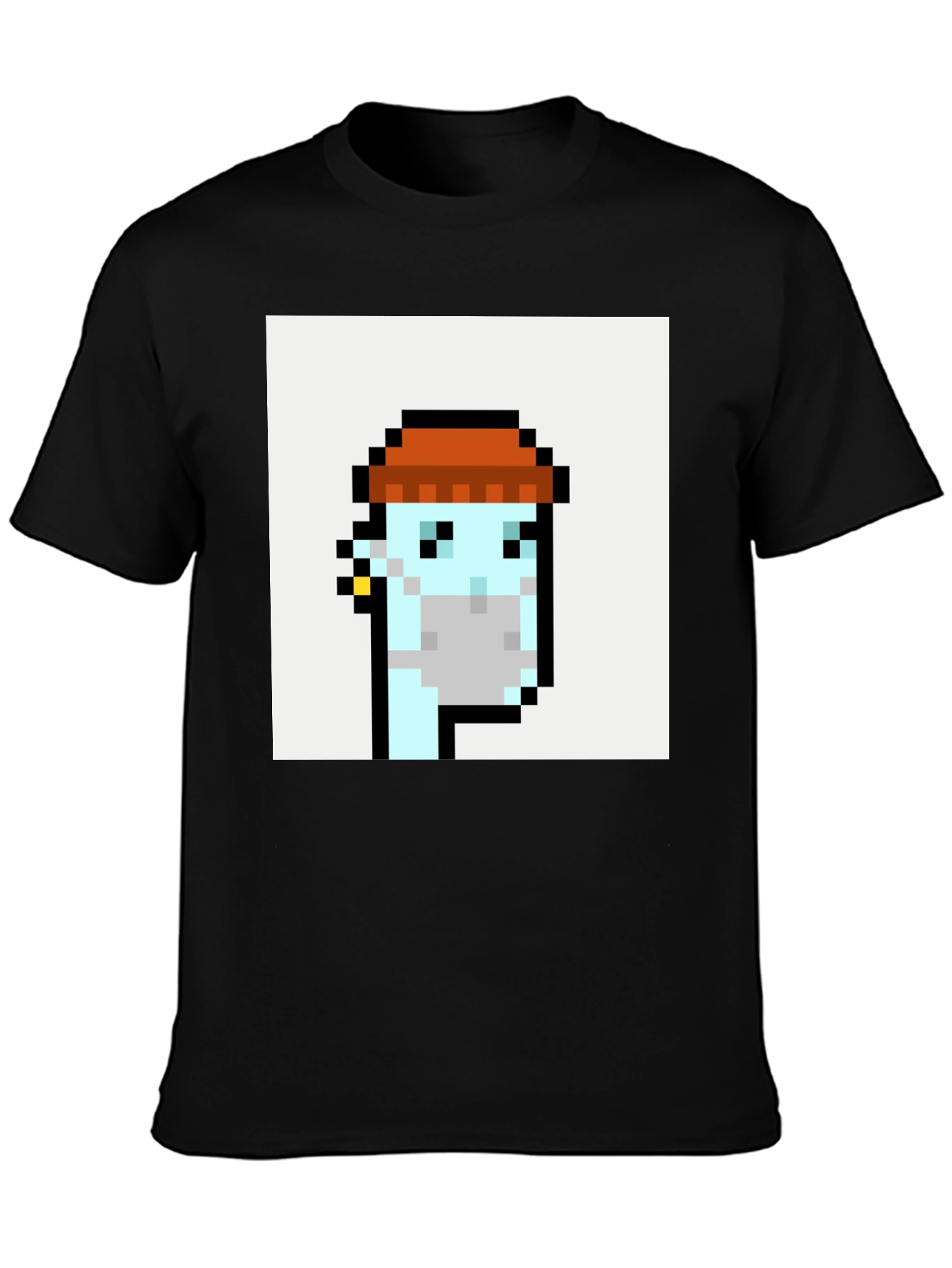 Pixel Art Crypto Punk Black T-Shirt