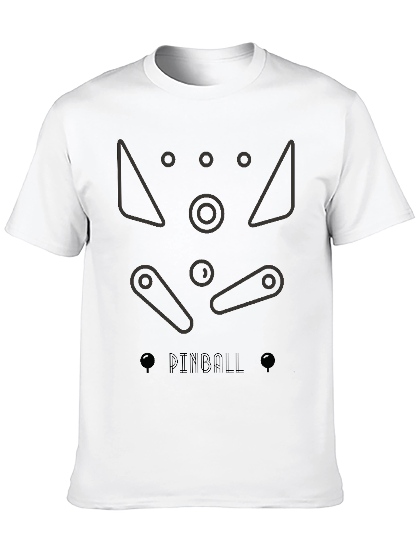 Pinball Machine Graphic Tee - Classic Game Design
