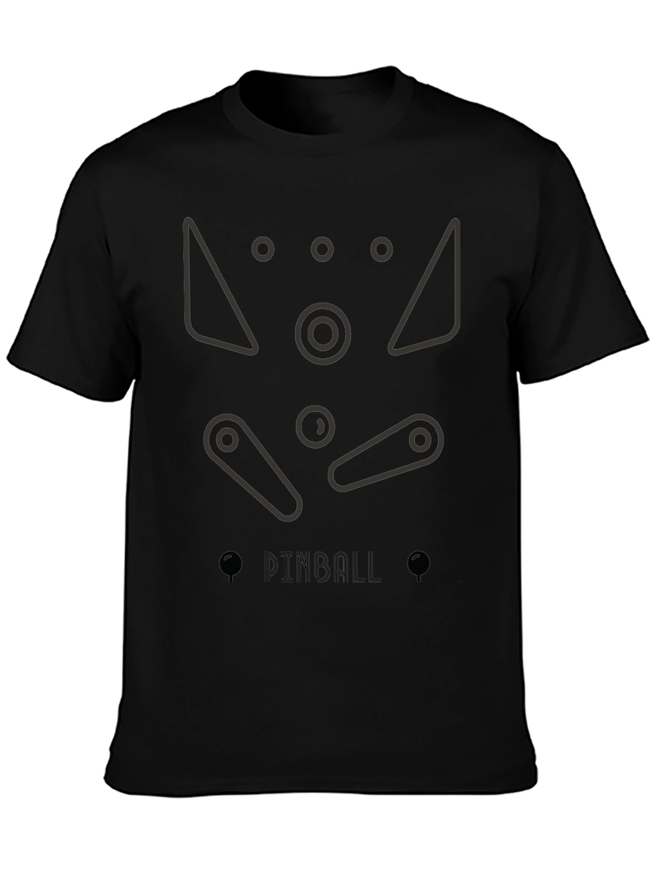 Pinball Machine Graphic Tee - Classic Game Design