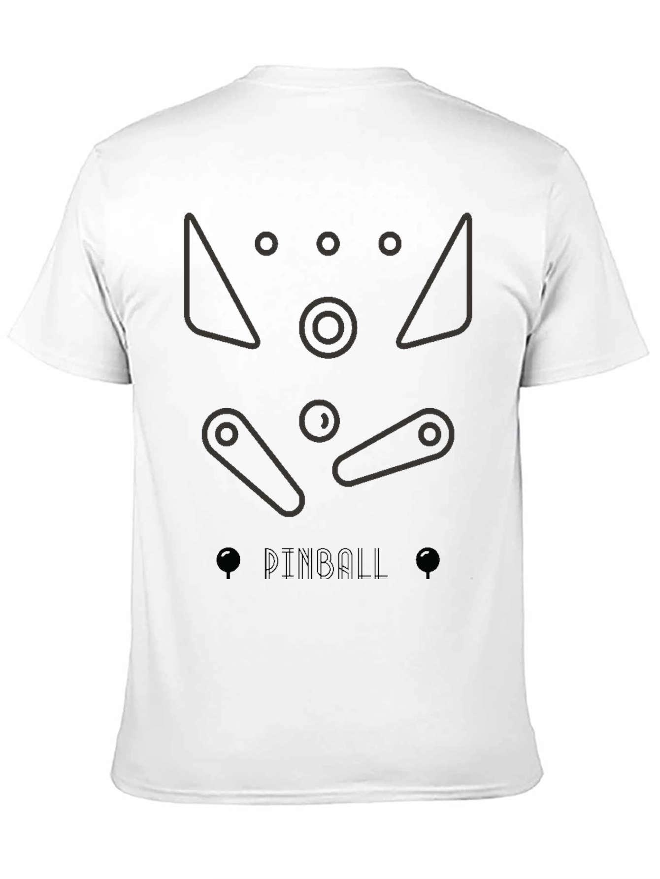 Pinball Machine Graphic Tee - Classic Game Design