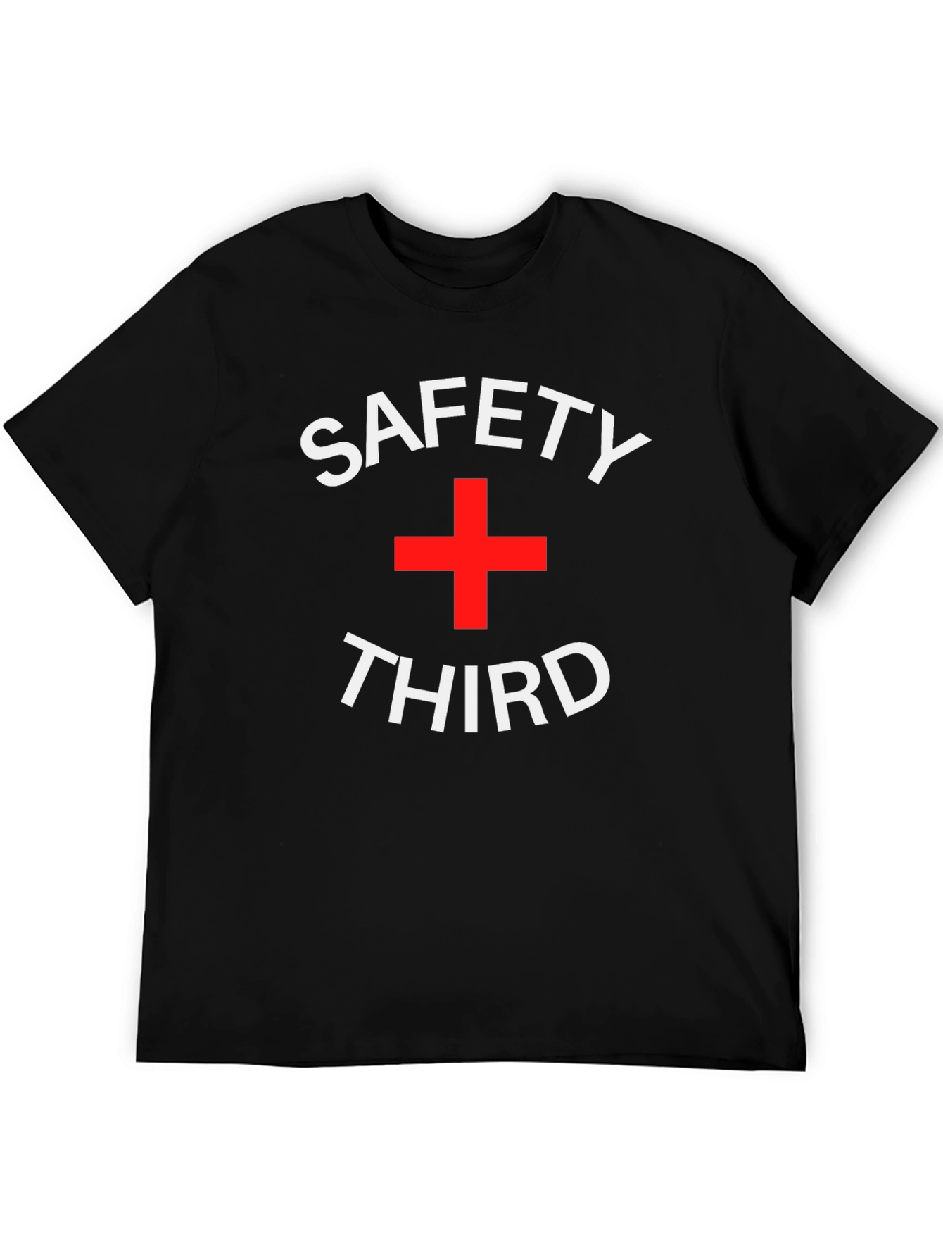 Safety Third Graphic Tee - Black Cotton T-Shirt
