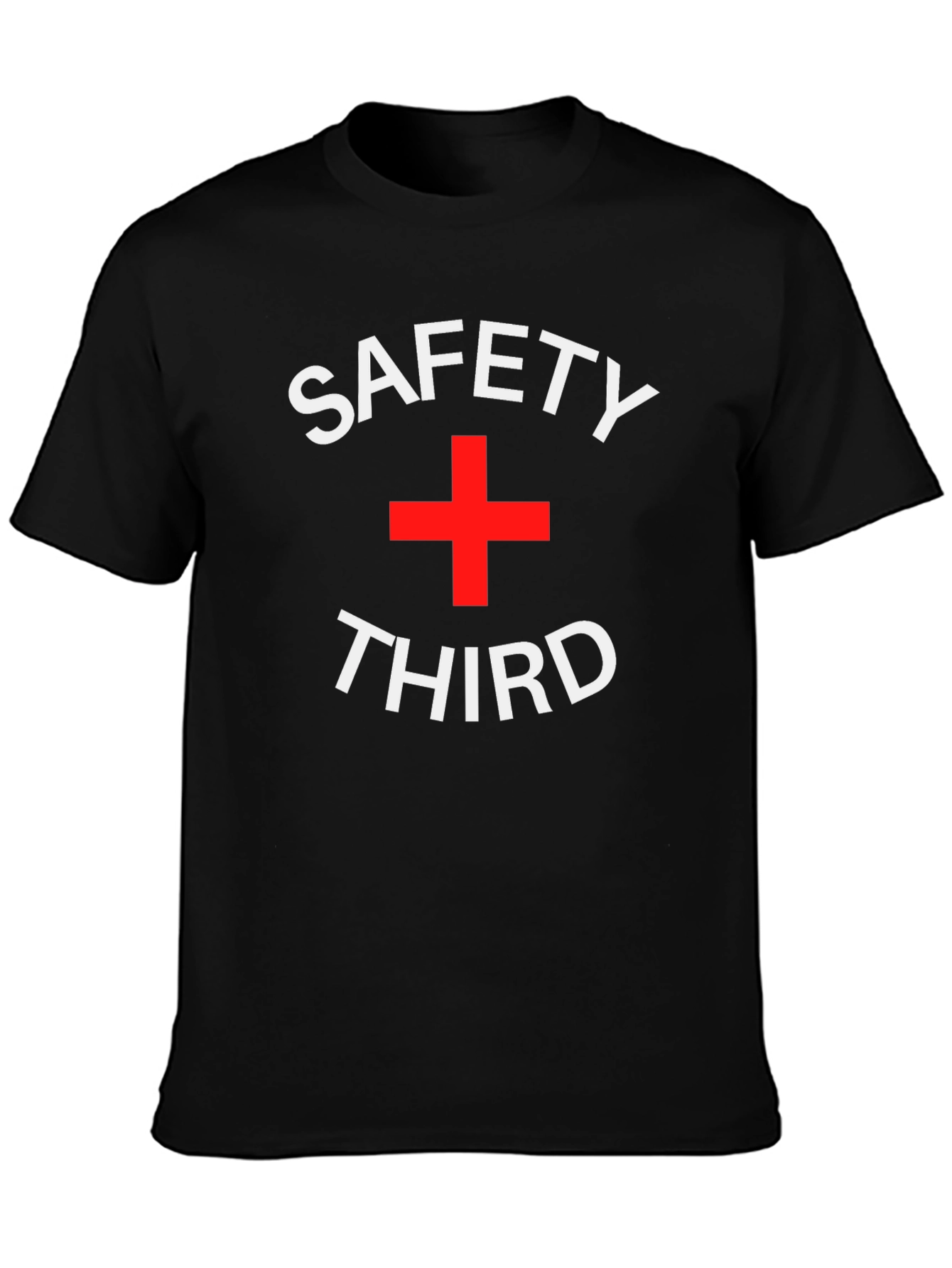 Safety Third Graphic Tee - Black Cotton T-Shirt