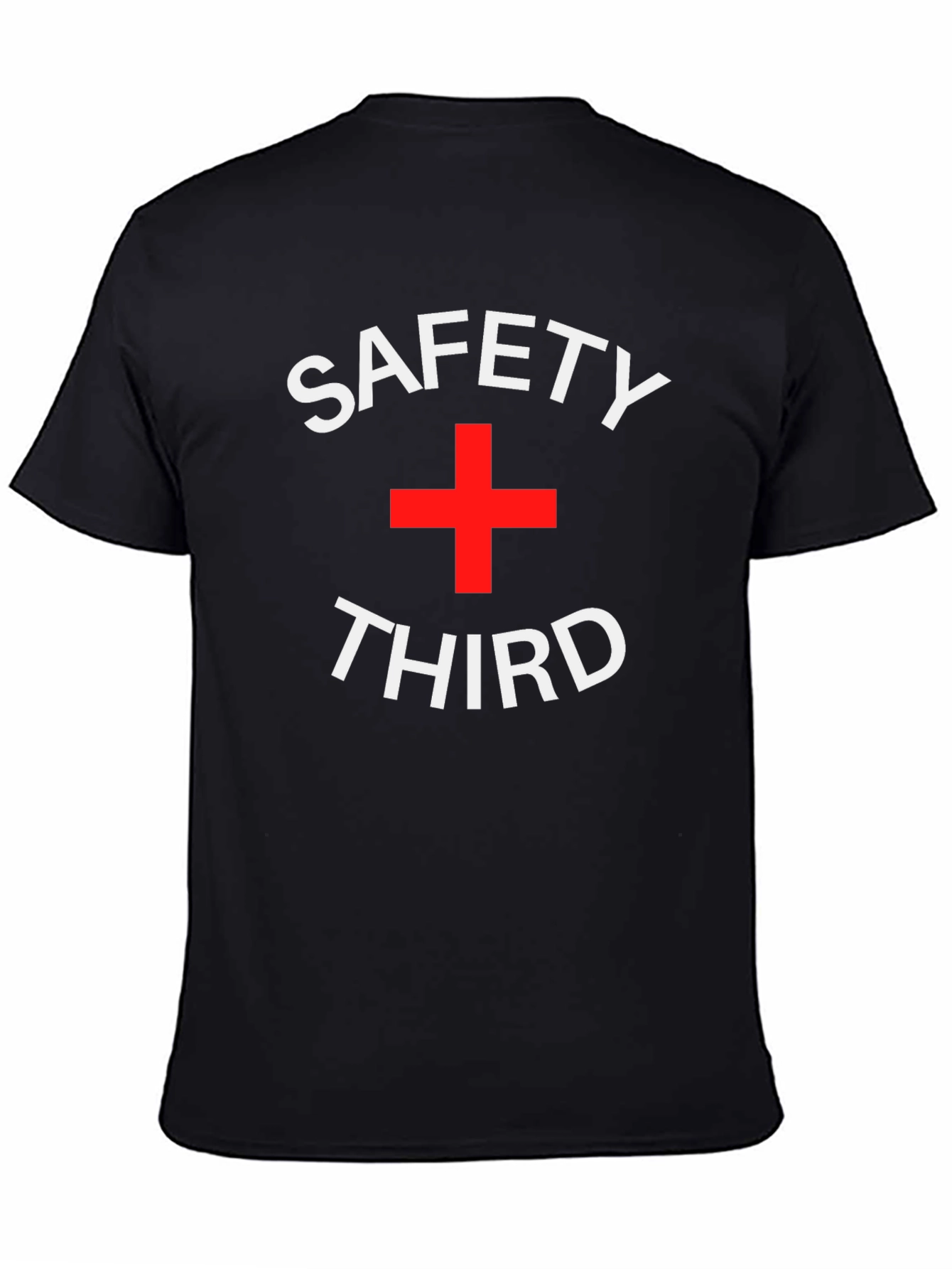 Safety Third Graphic Tee - Black Cotton T-Shirt