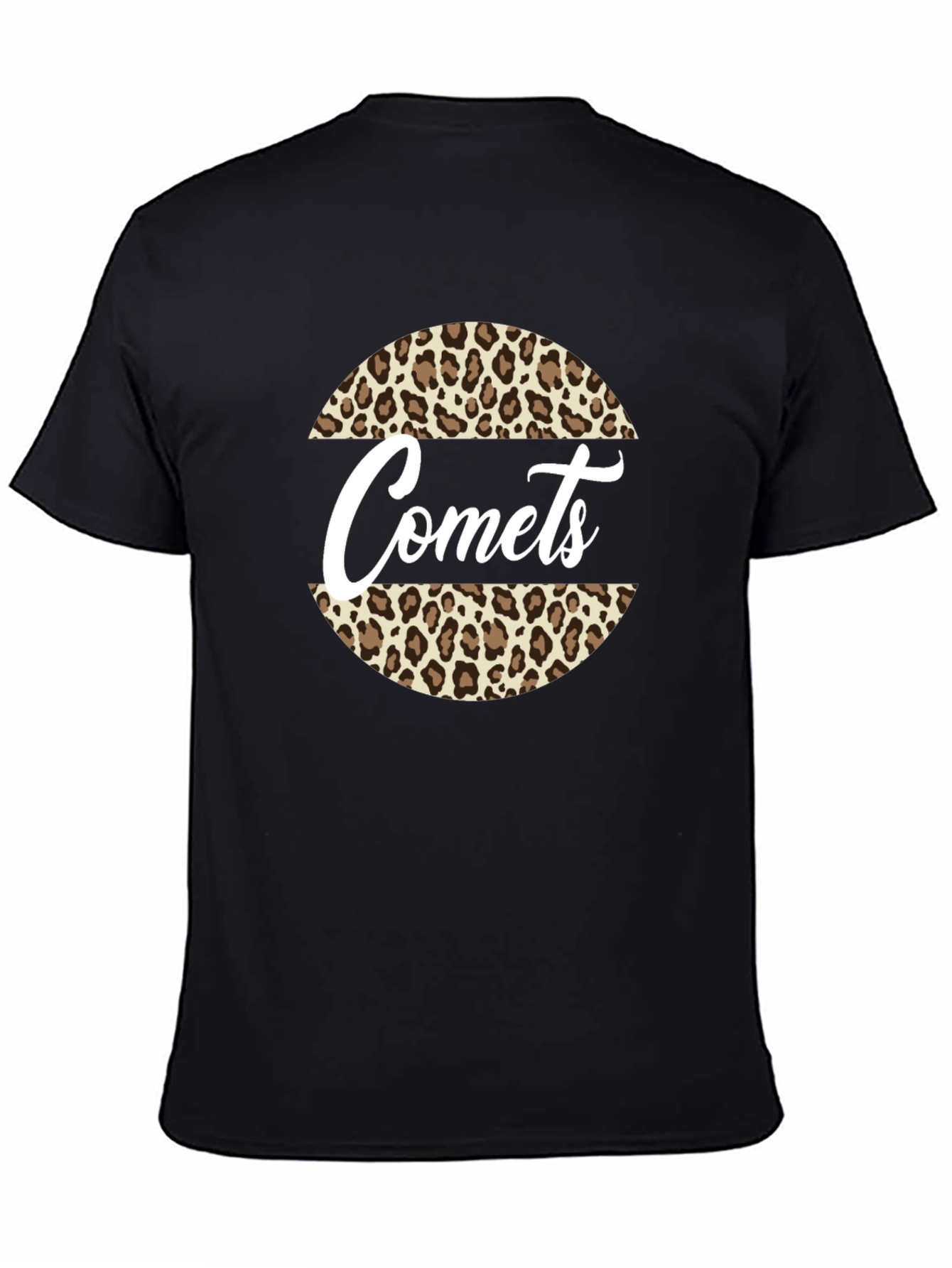Comets Leopard Print Graphic T-Shirt
