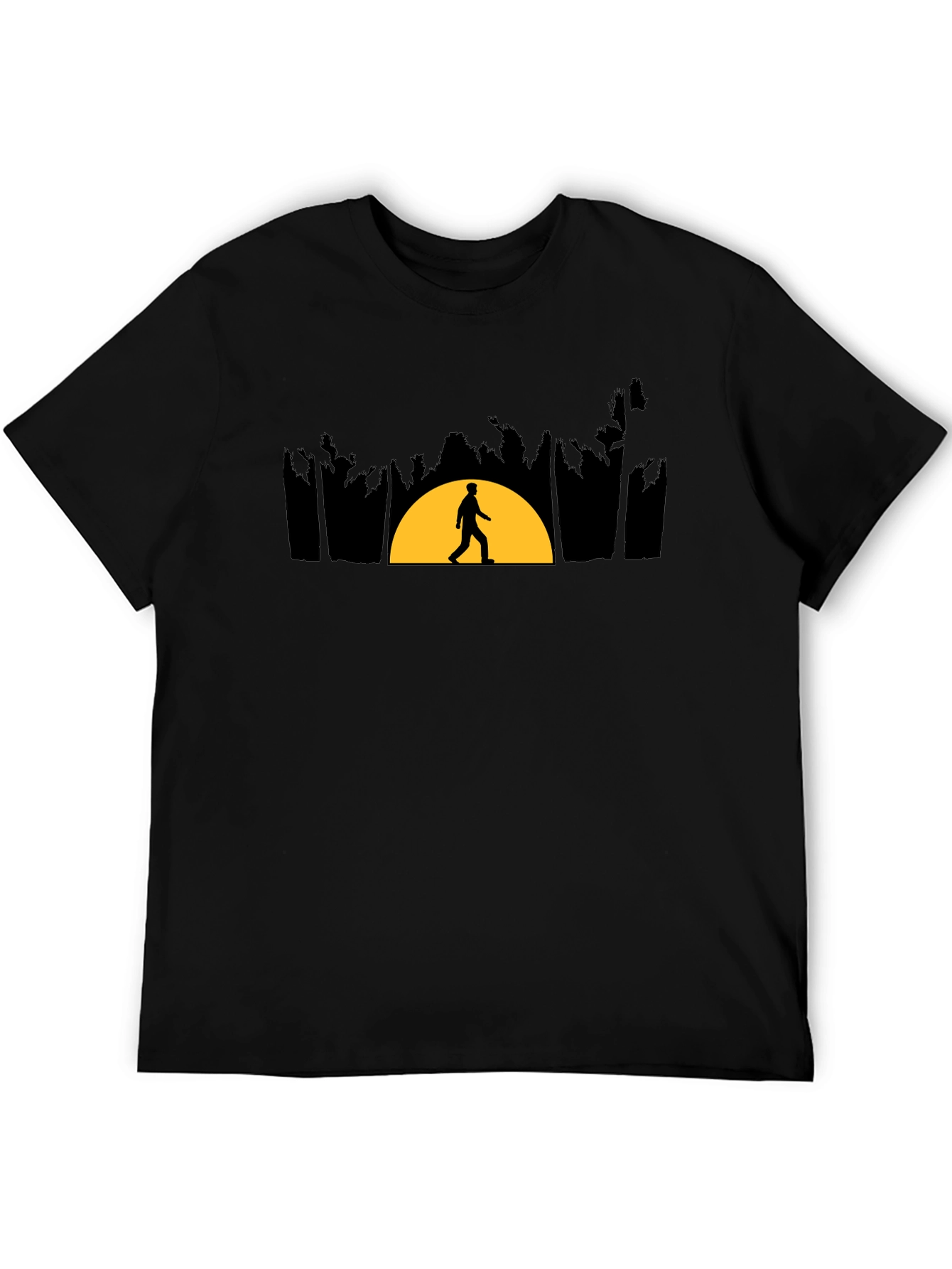 Sunset Walker Graphic Tee - Premium Cotton Blend
