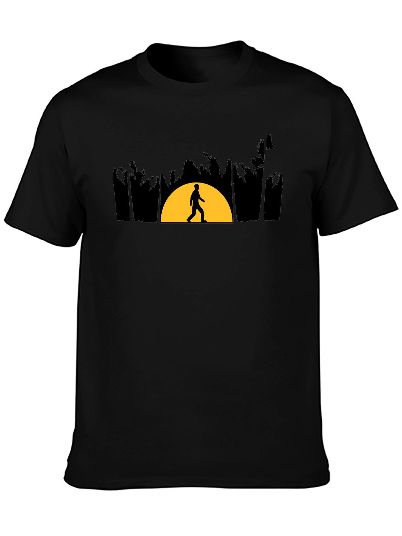 Sunset Walker Graphic Tee - Premium Cotton Blend