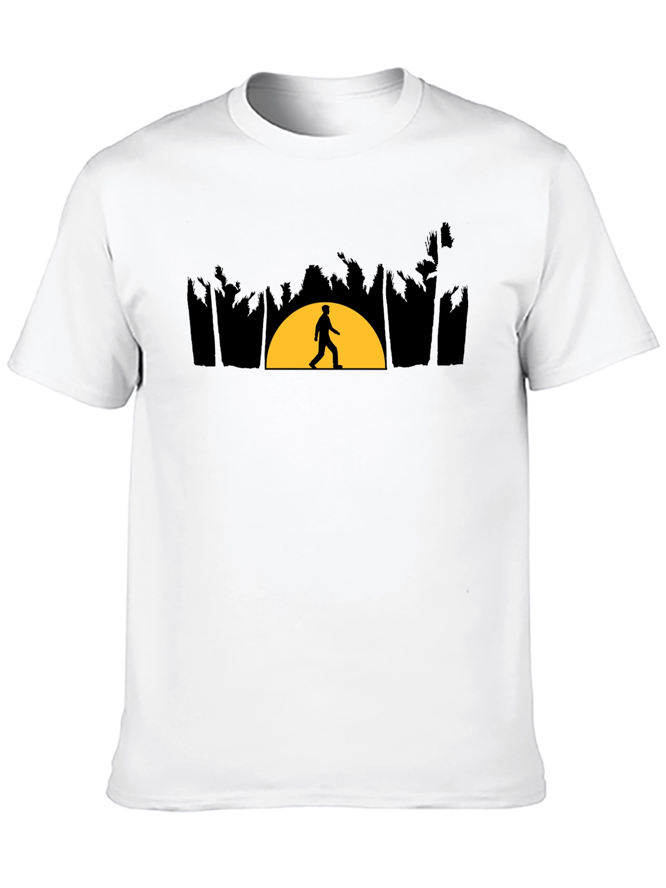 Sunset Walker Graphic Tee - Premium Cotton Blend