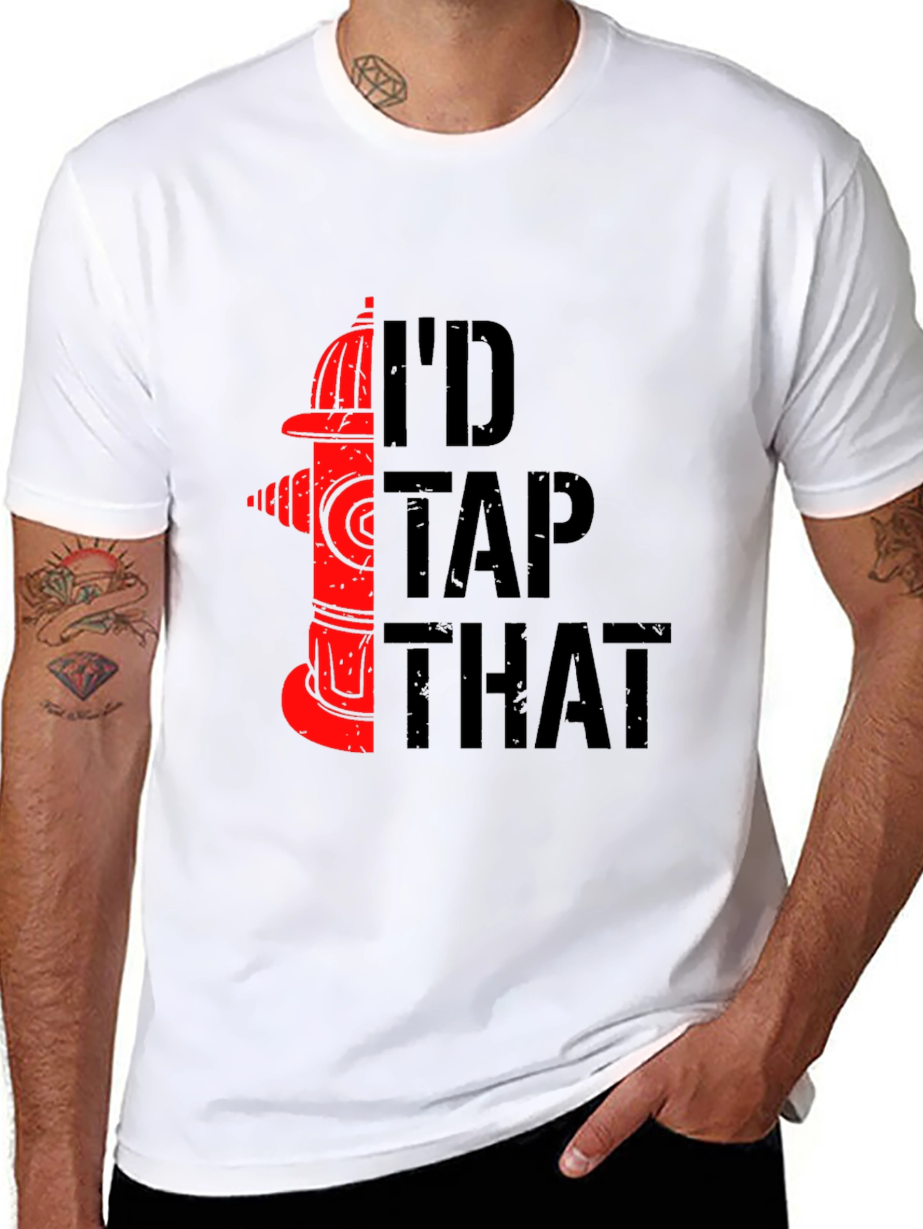 Id Tap That Fire Hydrant Graphic T-Shirt