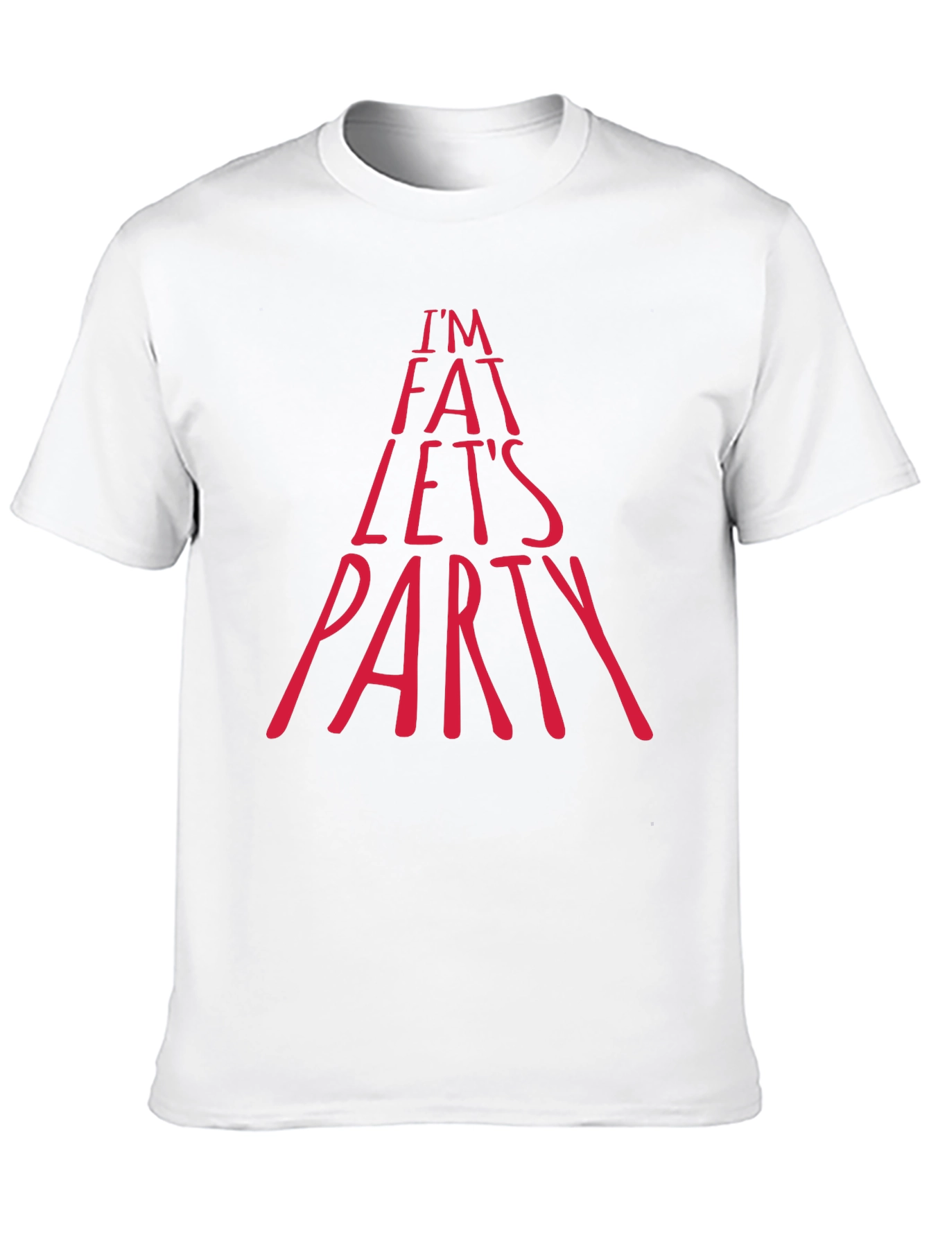 Im Fat Lets Party Graphic Tee - Black