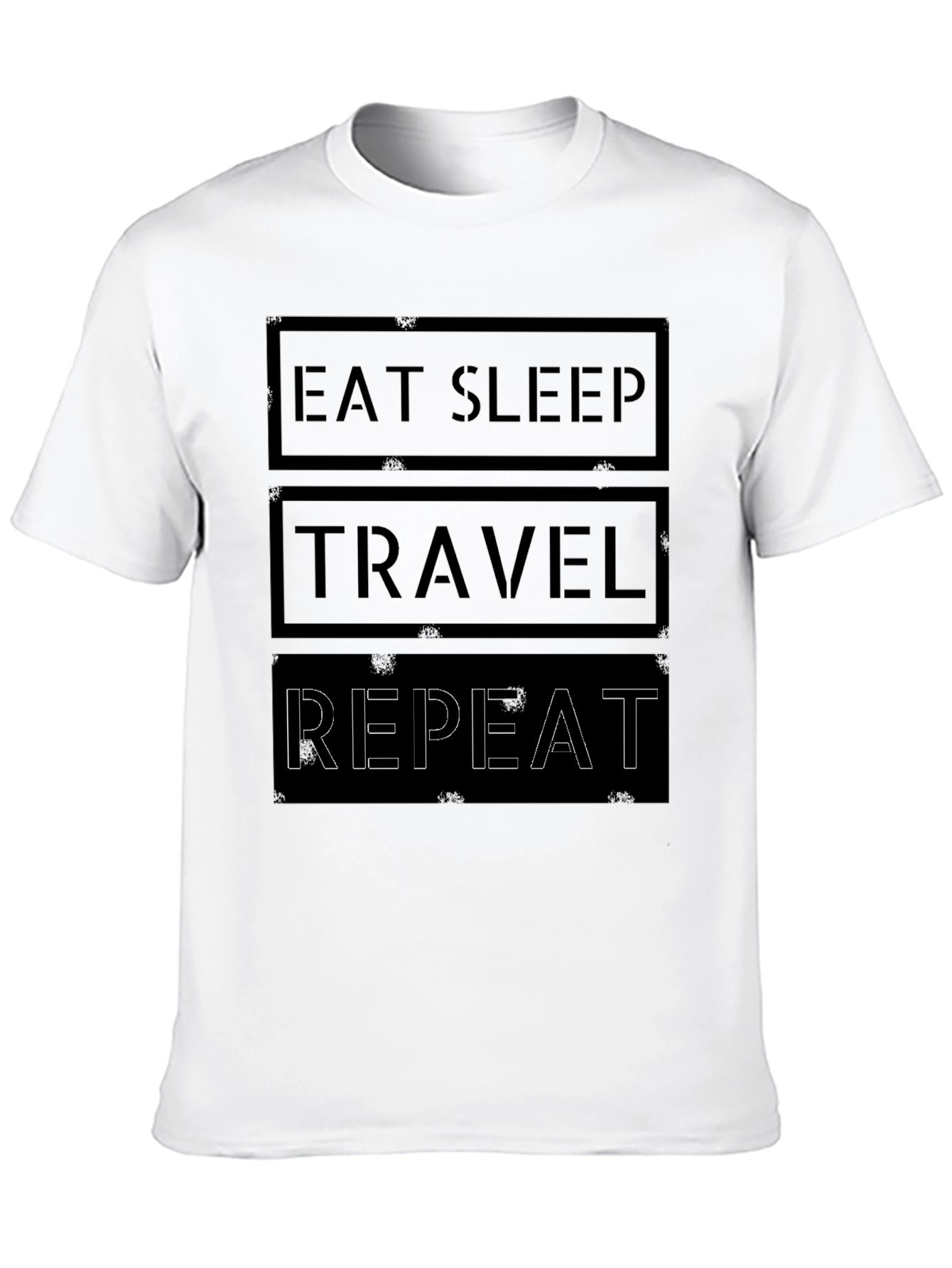 Eat Sleep Travel Repeat Graphic Tee