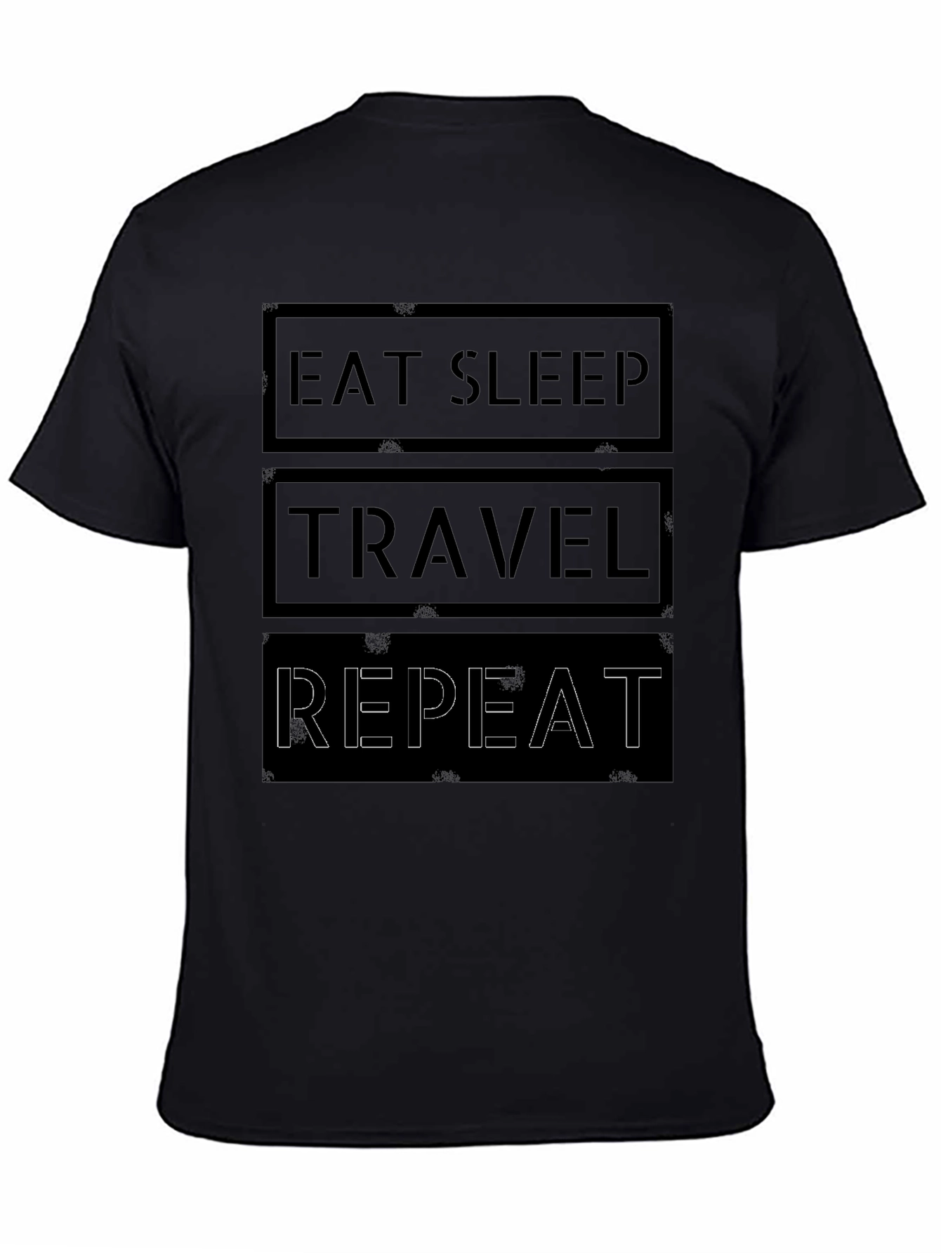 Eat Sleep Travel Repeat Graphic Tee