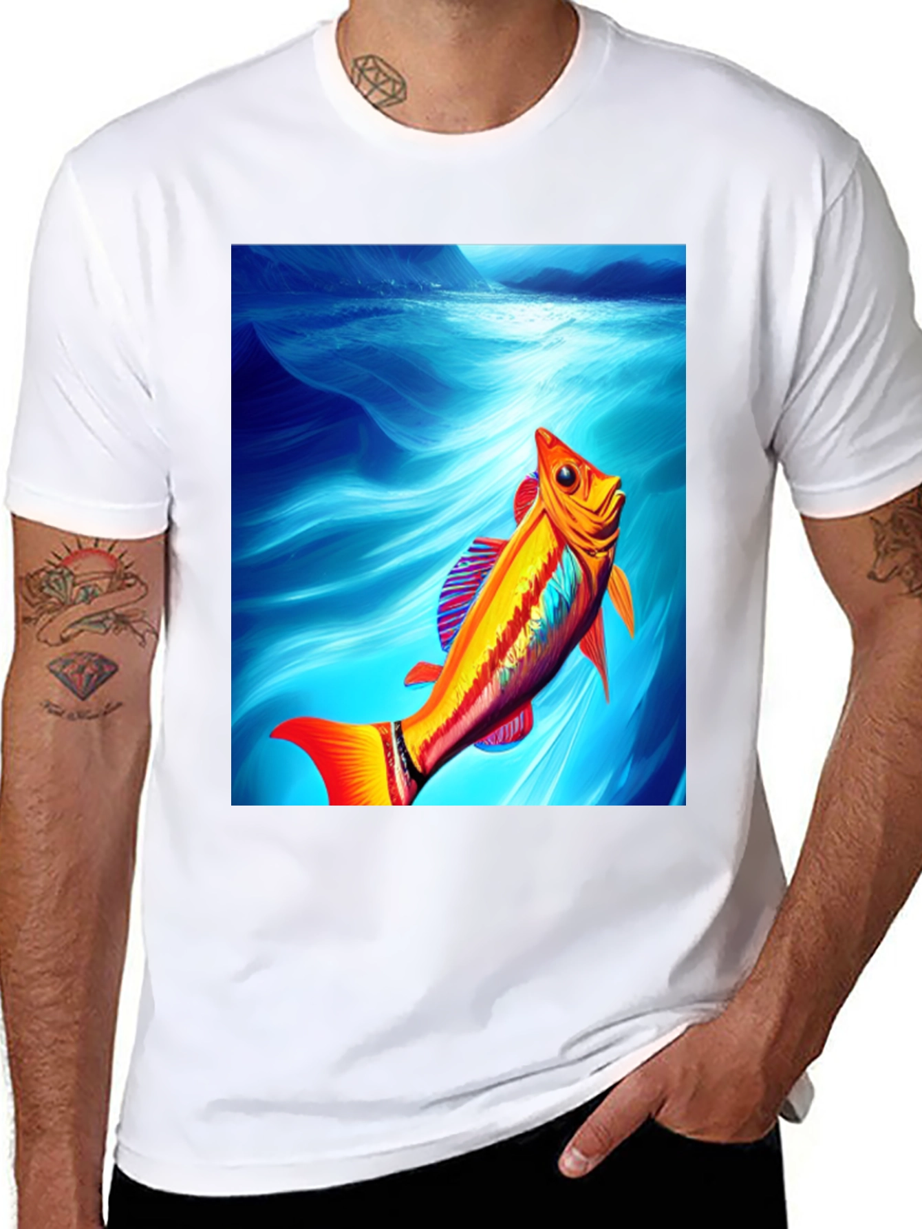 Rainbow Fish Graphic Tee