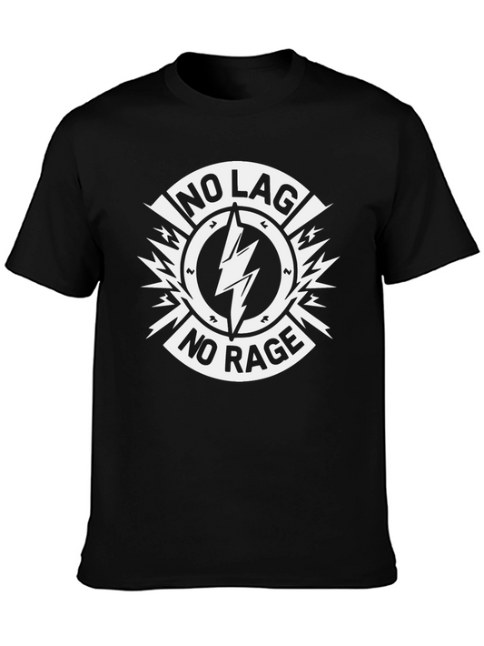 No Lag No Rage Graphic Tee - Black