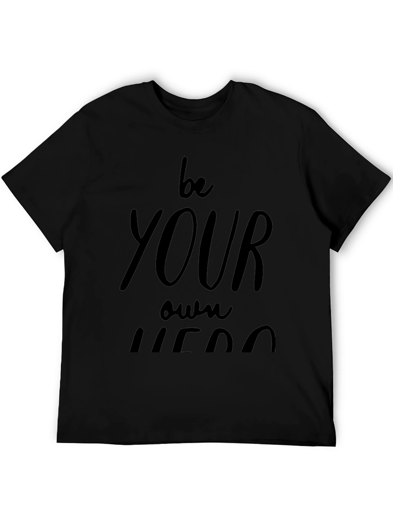 Be Your Own Hero Black Graphic Tee