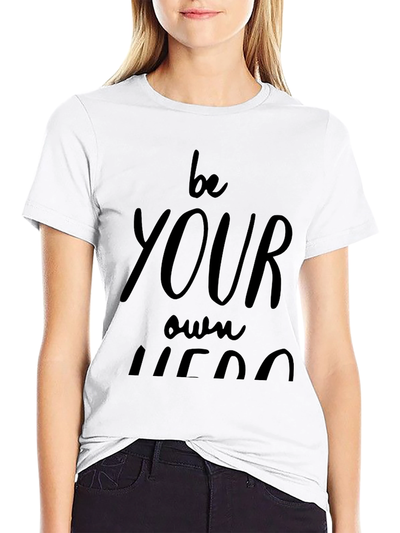 Be Your Own Hero Black Graphic Tee