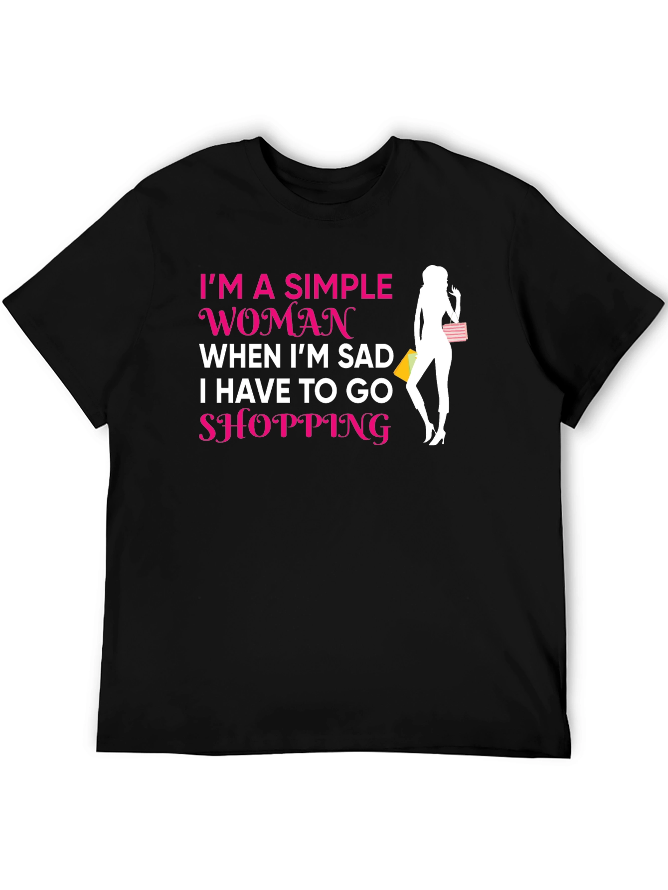 Simple Woman Shopping T-Shirt