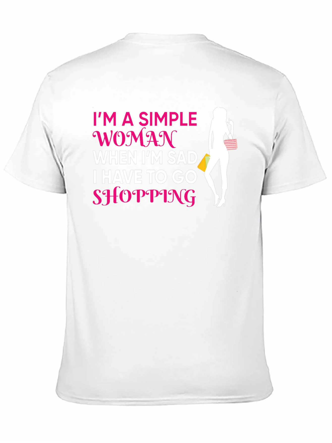 Simple Woman Shopping T-Shirt