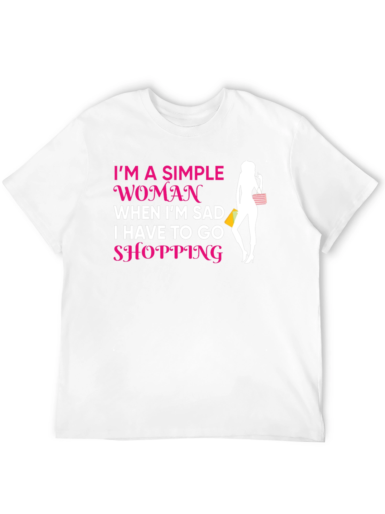 Simple Woman Shopping T-Shirt