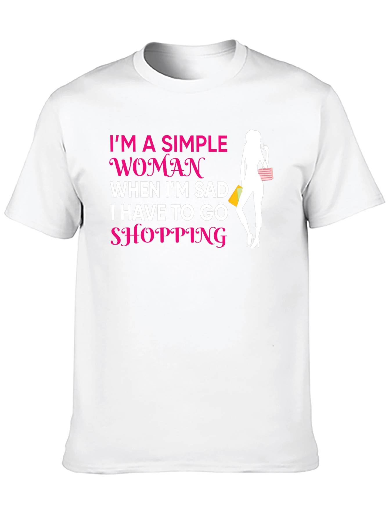 Simple Woman Shopping T-Shirt