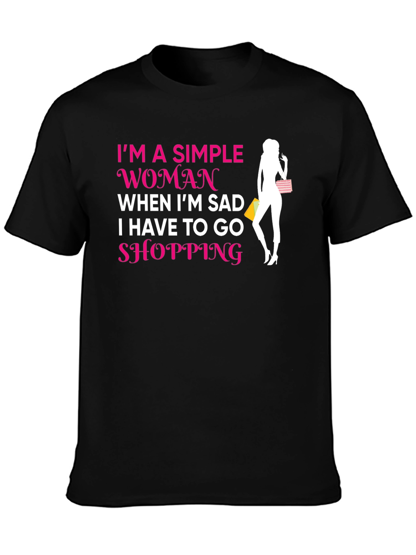 Simple Woman Shopping T-Shirt