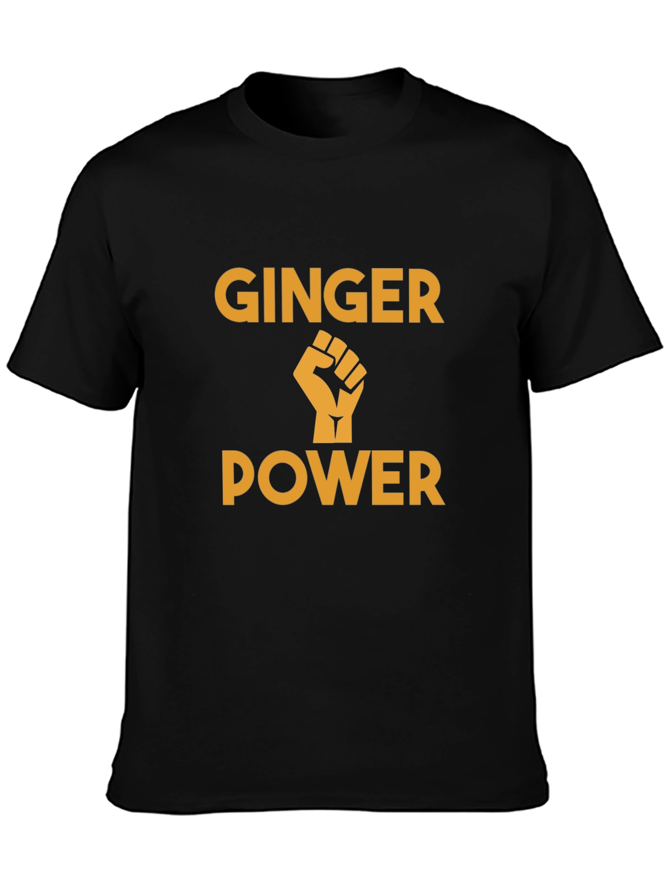 Ginger Power T-Shirt - Black Graphic Tee