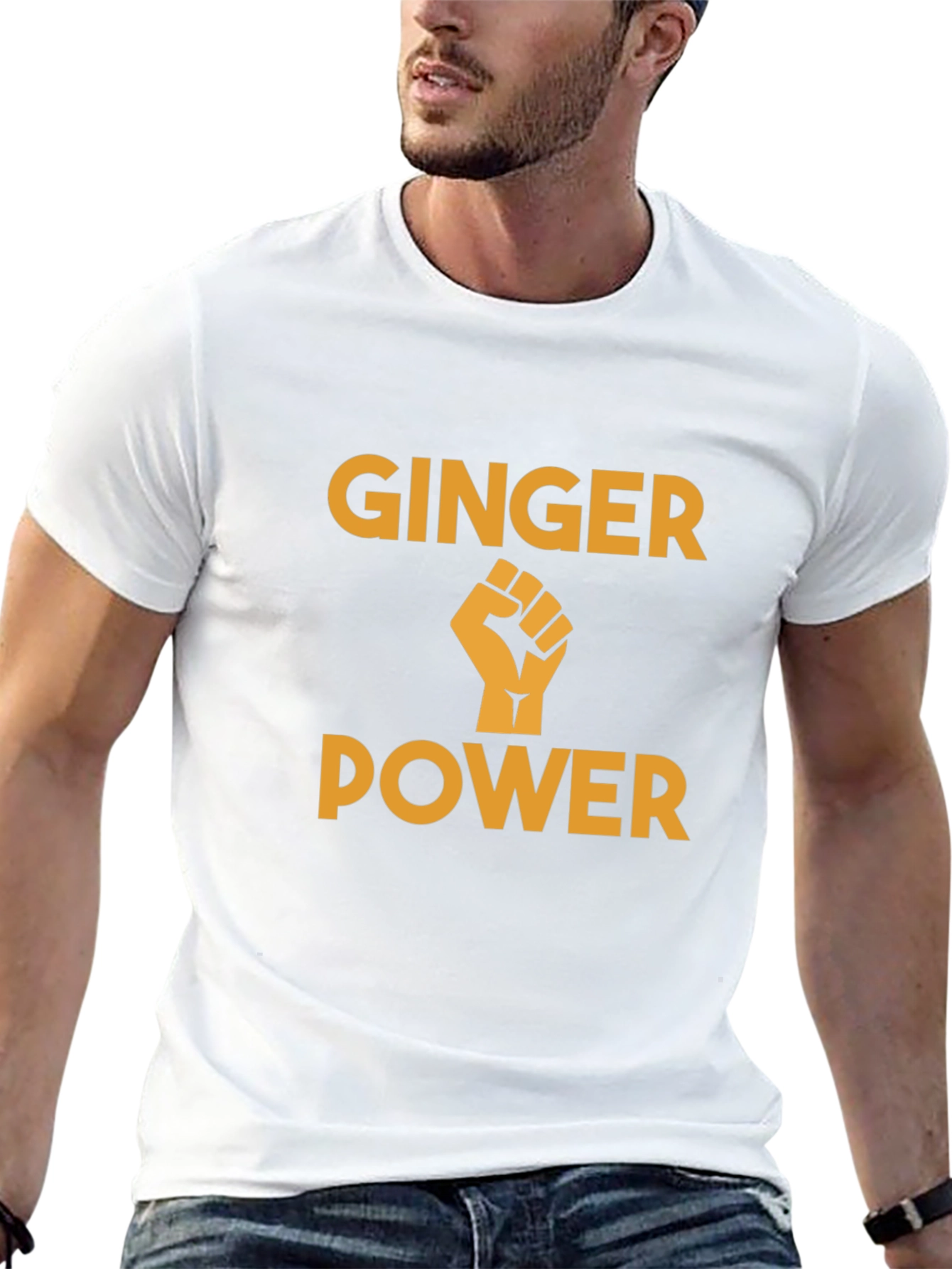 Ginger Power T-Shirt - Black Graphic Tee