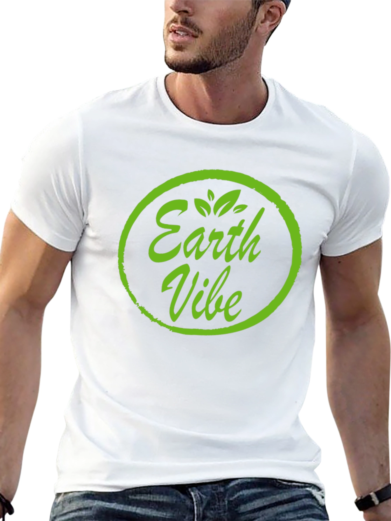 Earth Vibe Graphic Tee - Sustainable Style