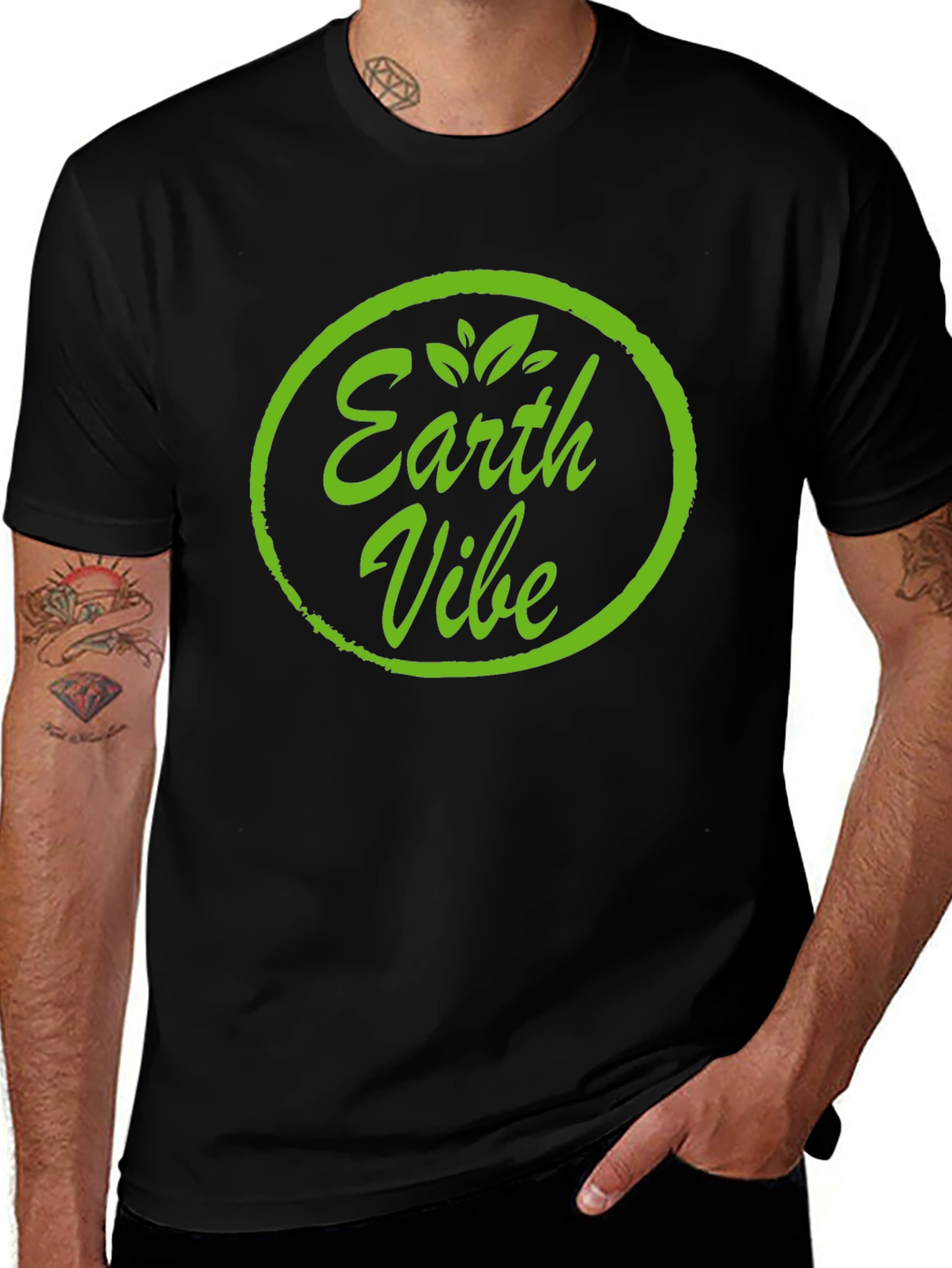 Earth Vibe Graphic Tee - Sustainable Style