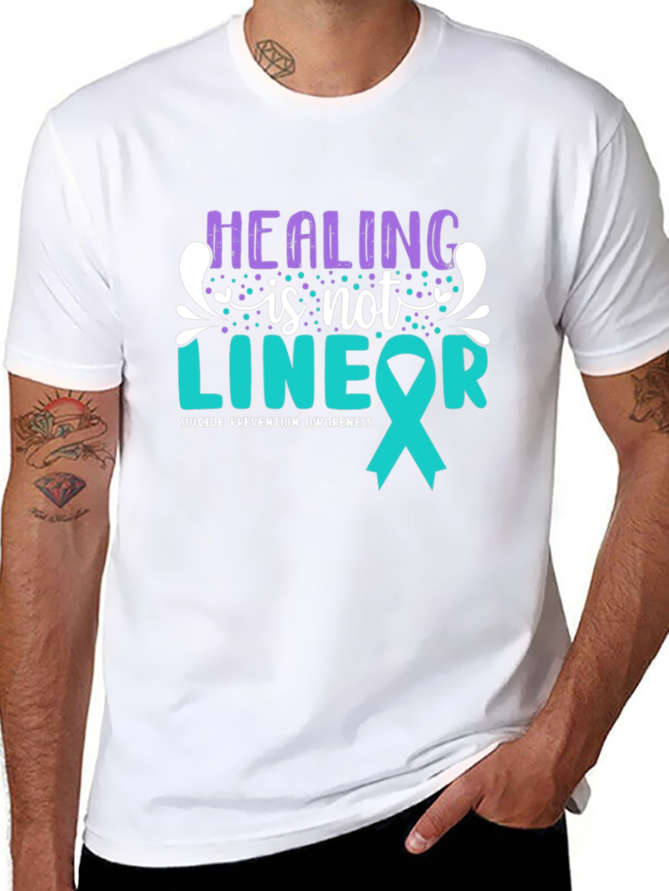Healing Is Not Linear T-Shirt Suicide Prevention Awareness Tee