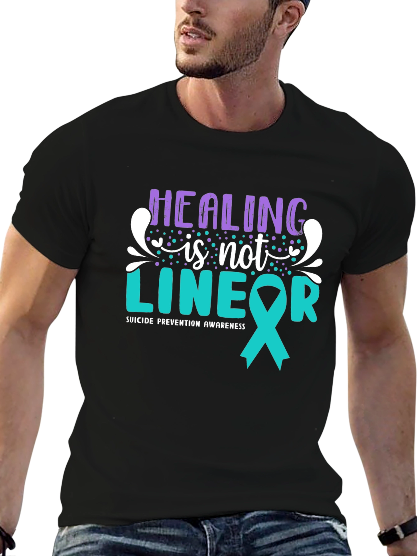 Healing Is Not Linear T-Shirt Suicide Prevention Awareness Tee