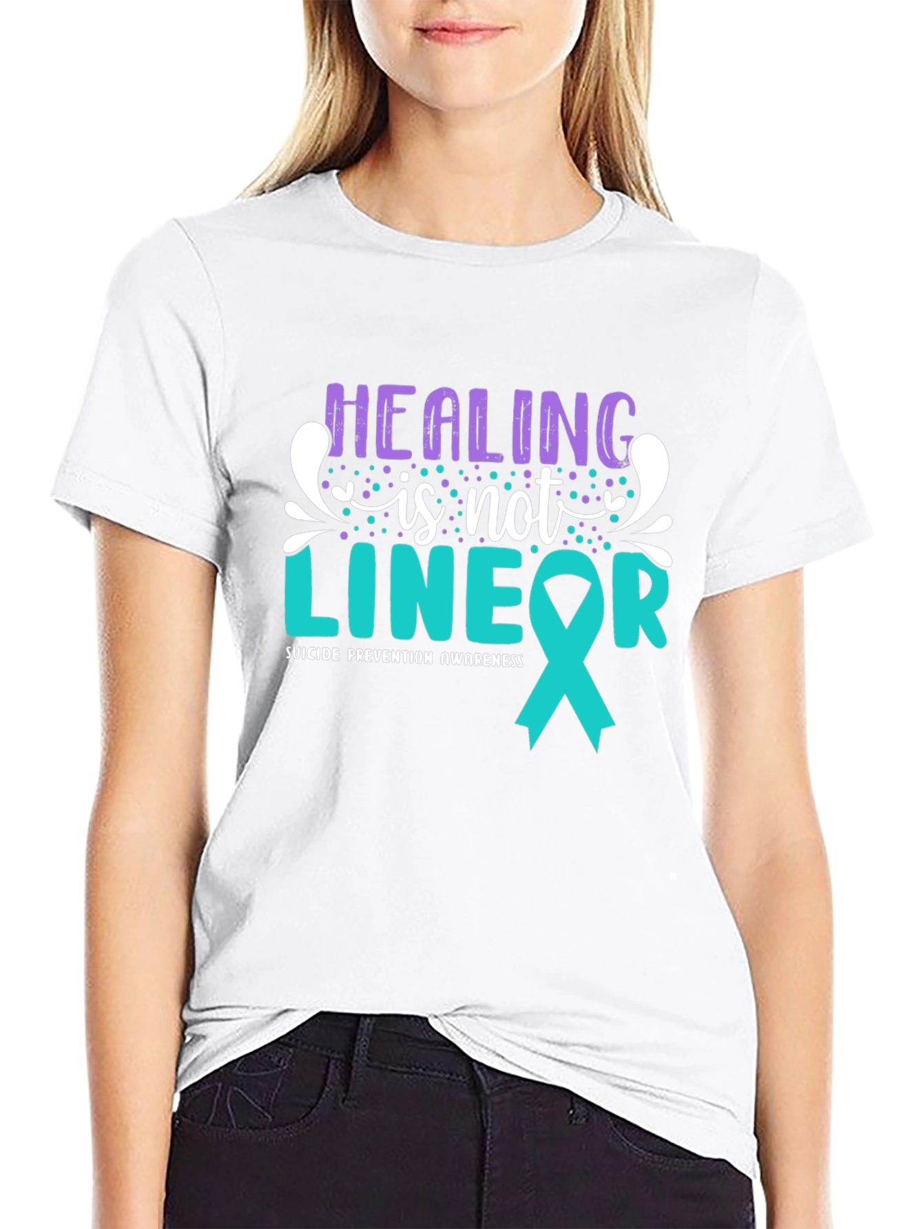 Healing Is Not Linear T-Shirt Suicide Prevention Awareness Tee