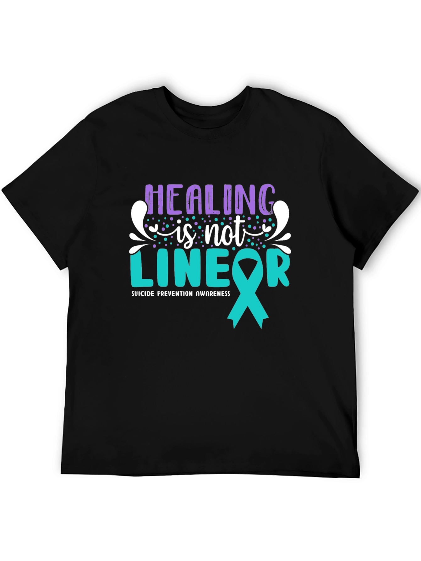 Healing Is Not Linear T-Shirt Suicide Prevention Awareness Tee