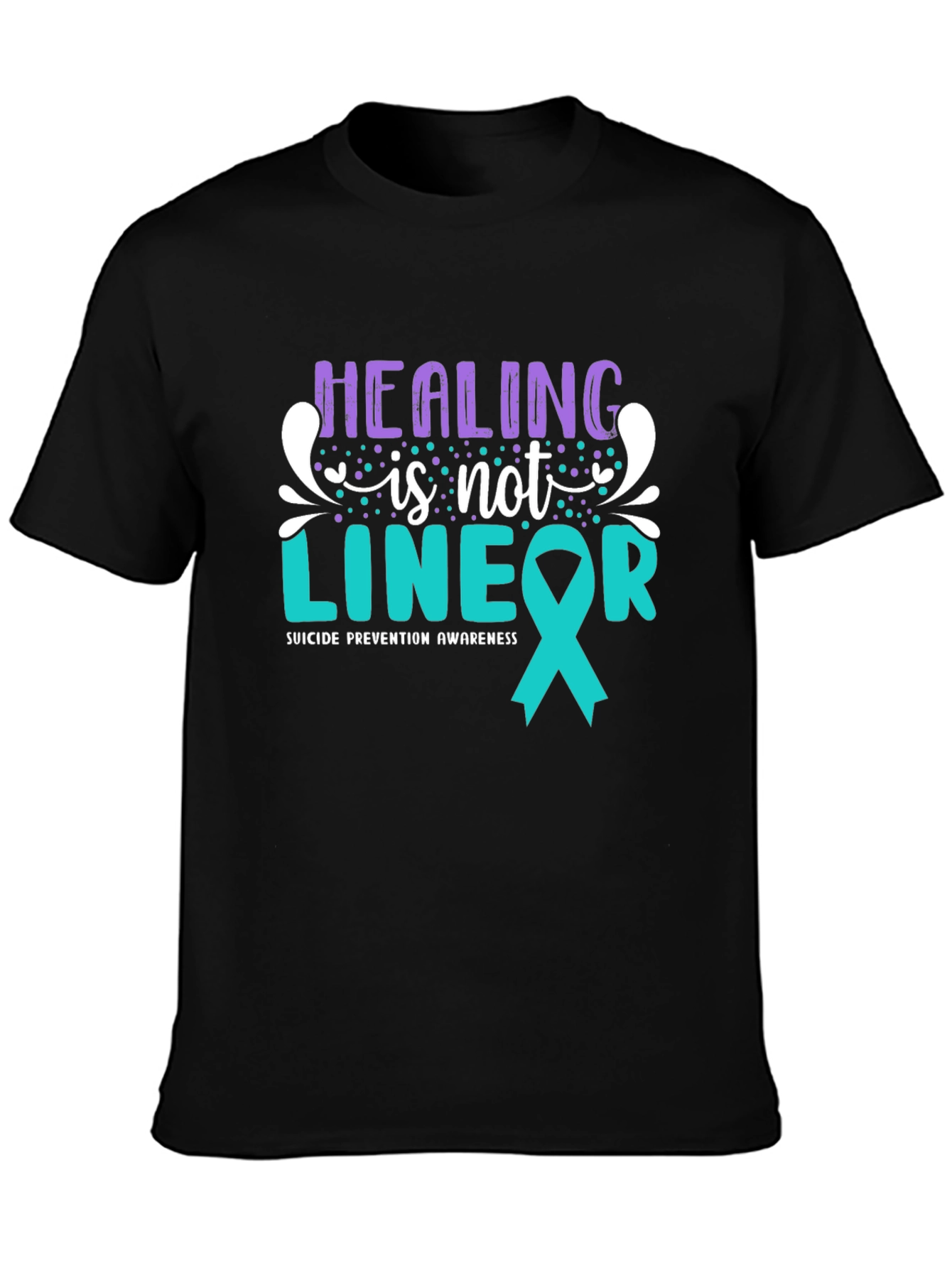Healing Is Not Linear T-Shirt Suicide Prevention Awareness Tee
