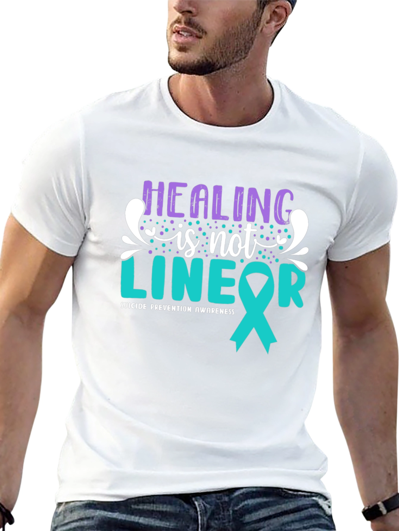 Healing Is Not Linear T-Shirt Suicide Prevention Awareness Tee