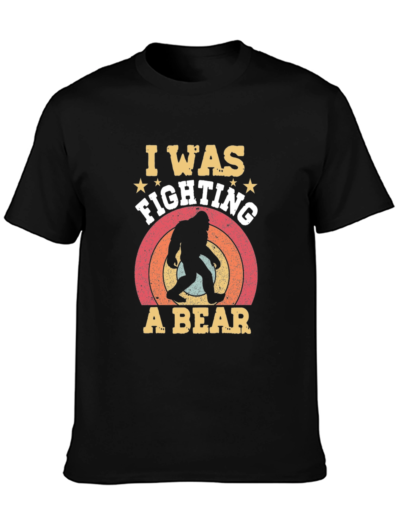 I Was Fighting A Bear Graphic T-Shirt