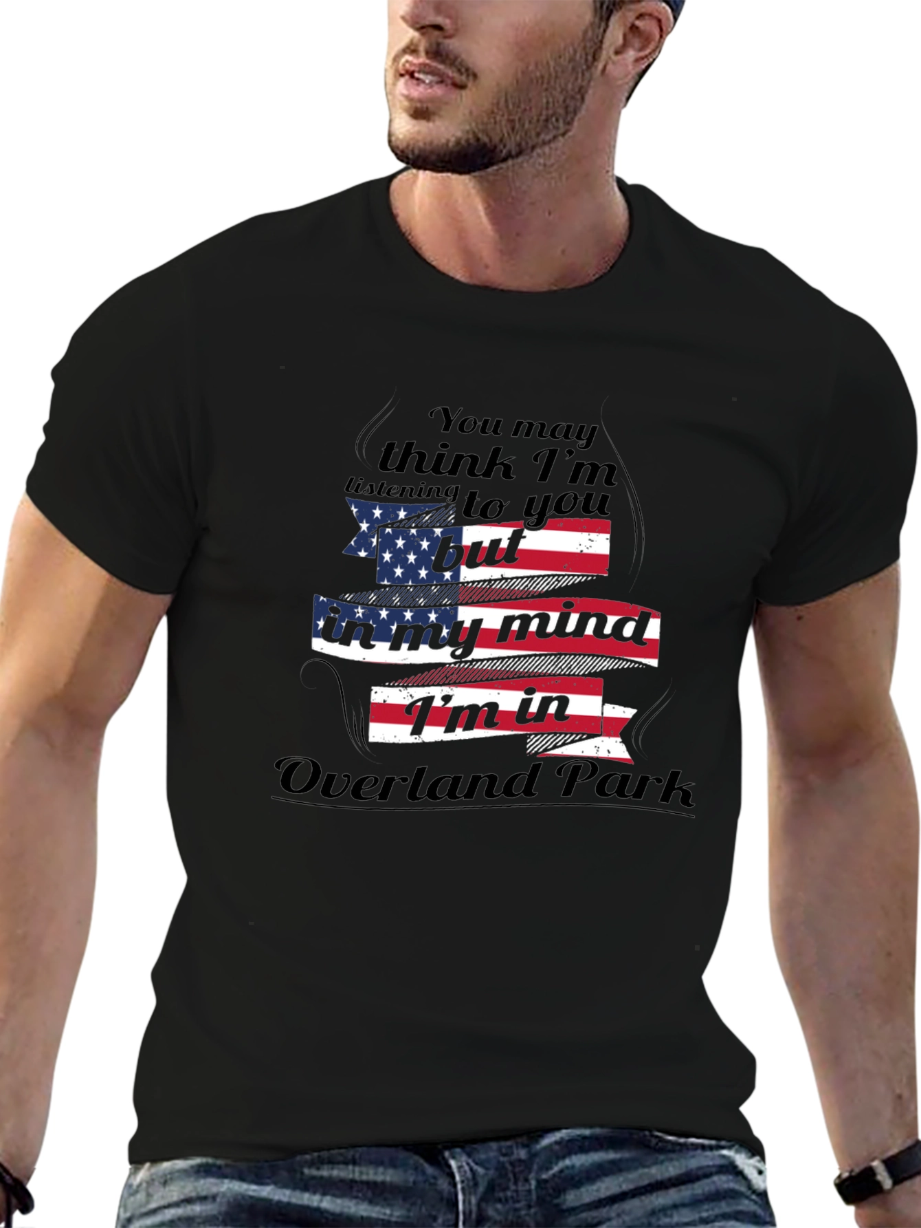 Overland Park Mind USA Flag T-Shirt