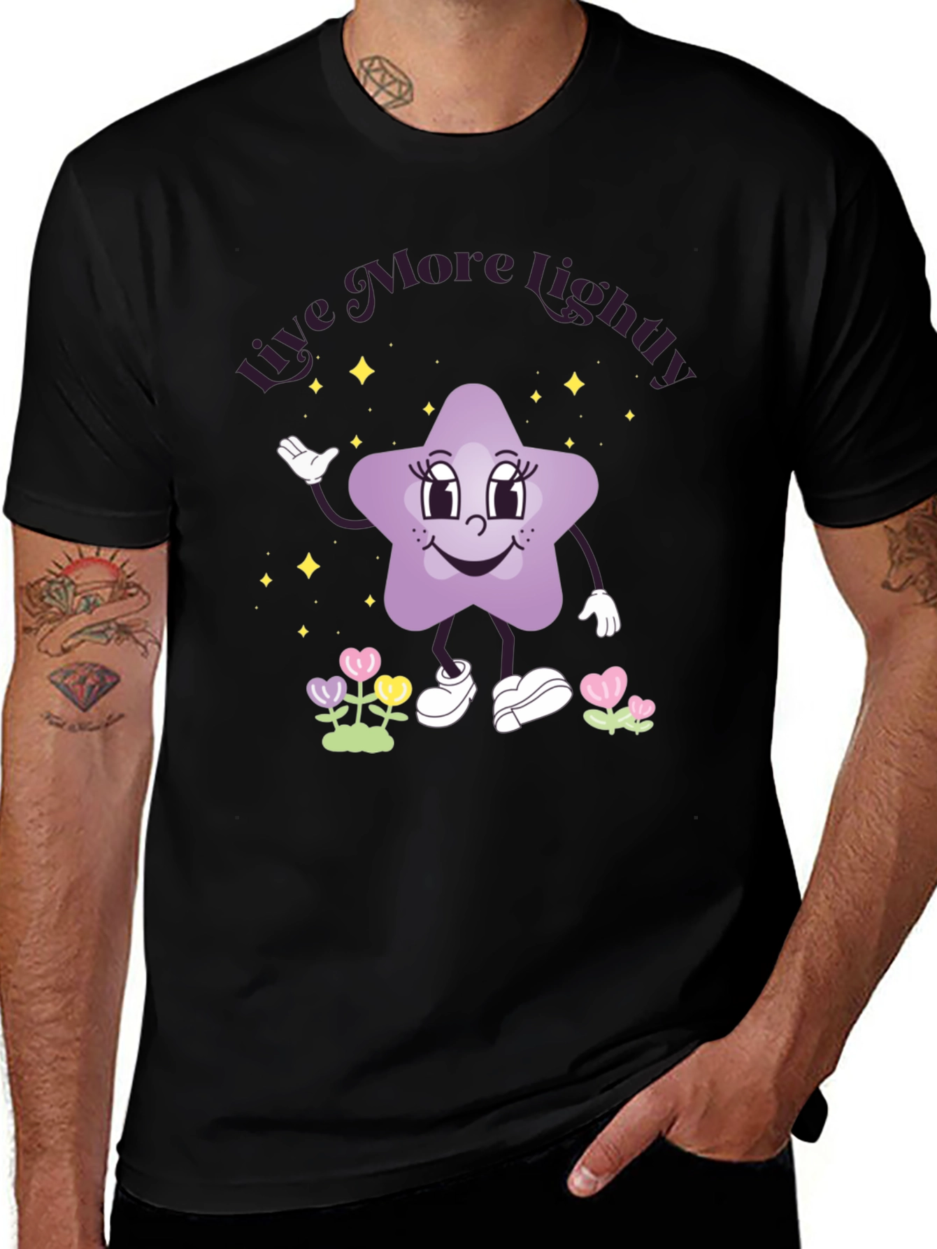 Live More Lightly Star Graphic Tee