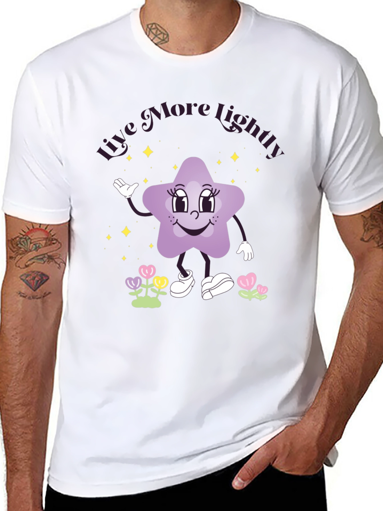 Live More Lightly Star Graphic Tee