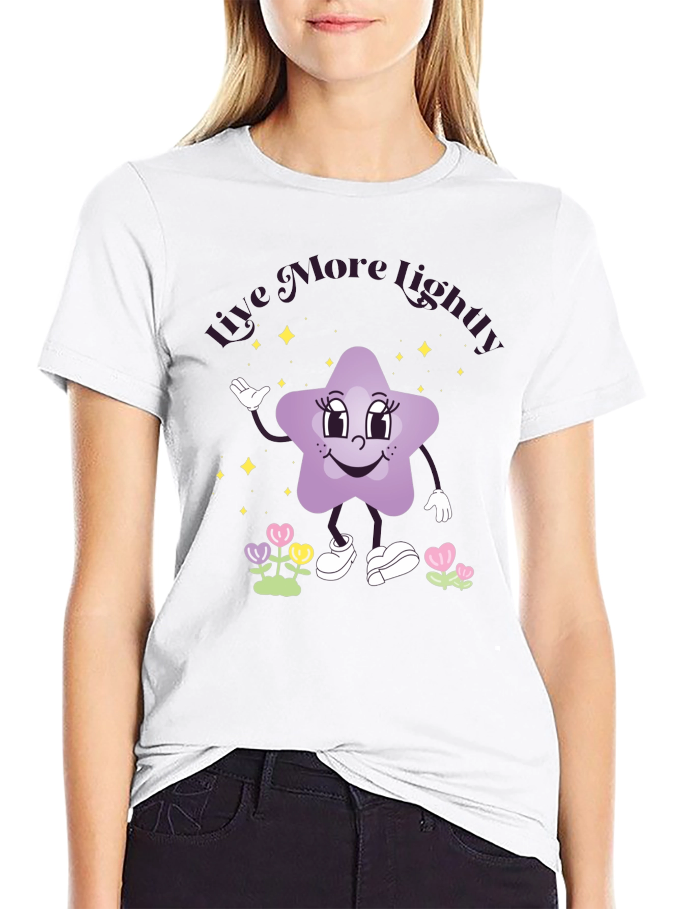 Live More Lightly Star Graphic Tee