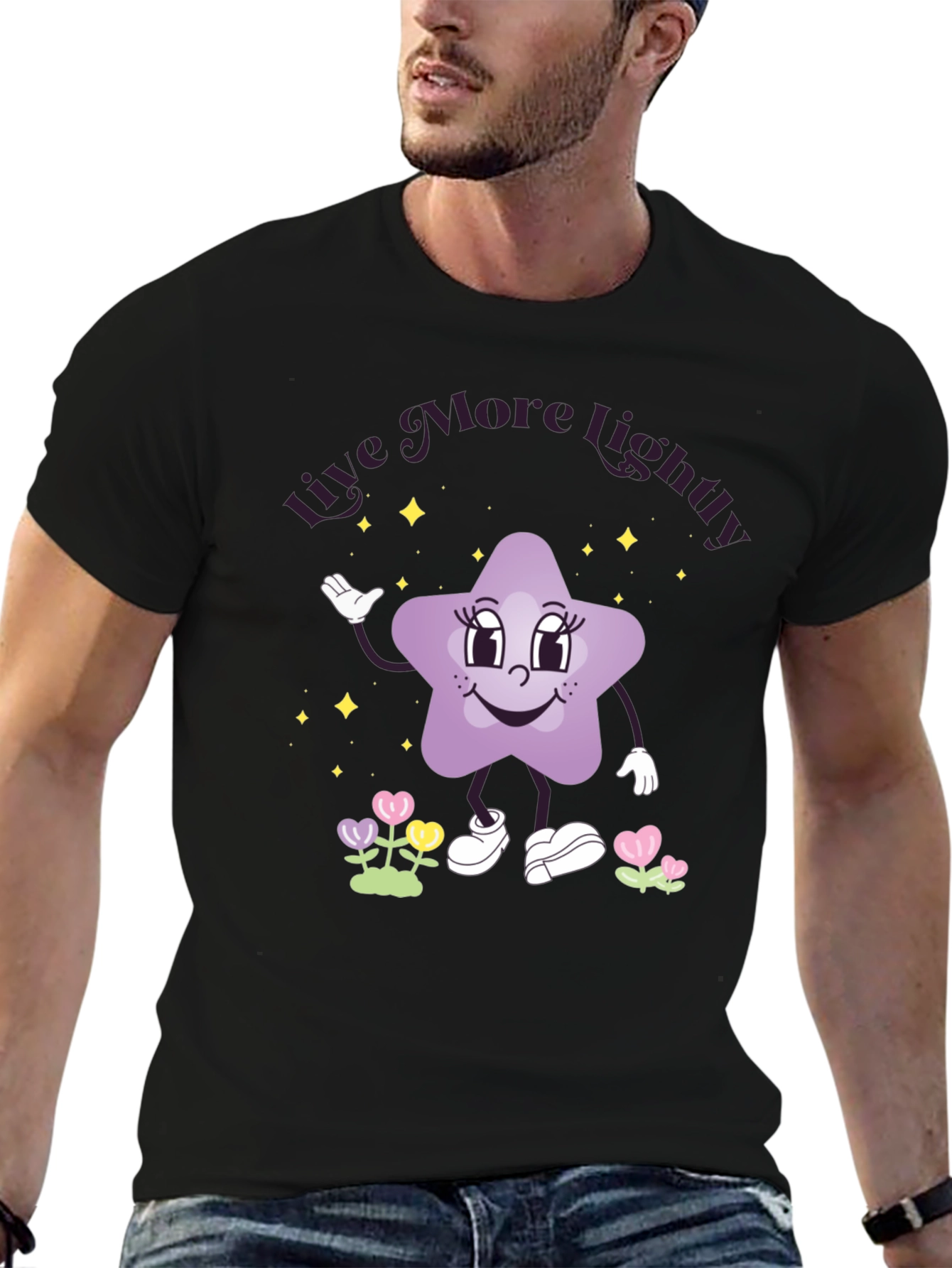 Live More Lightly Star Graphic Tee