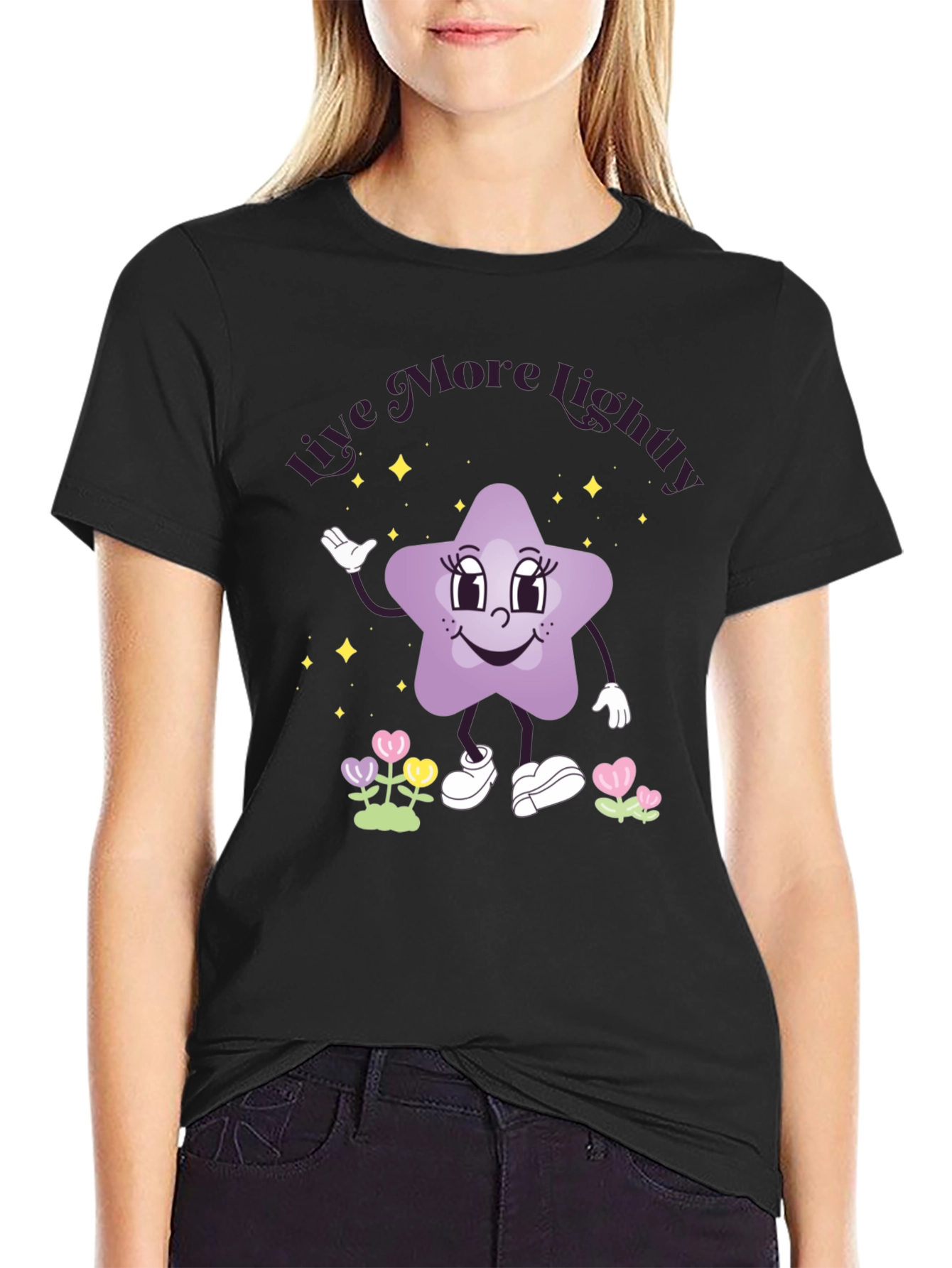 Live More Lightly Star Graphic Tee