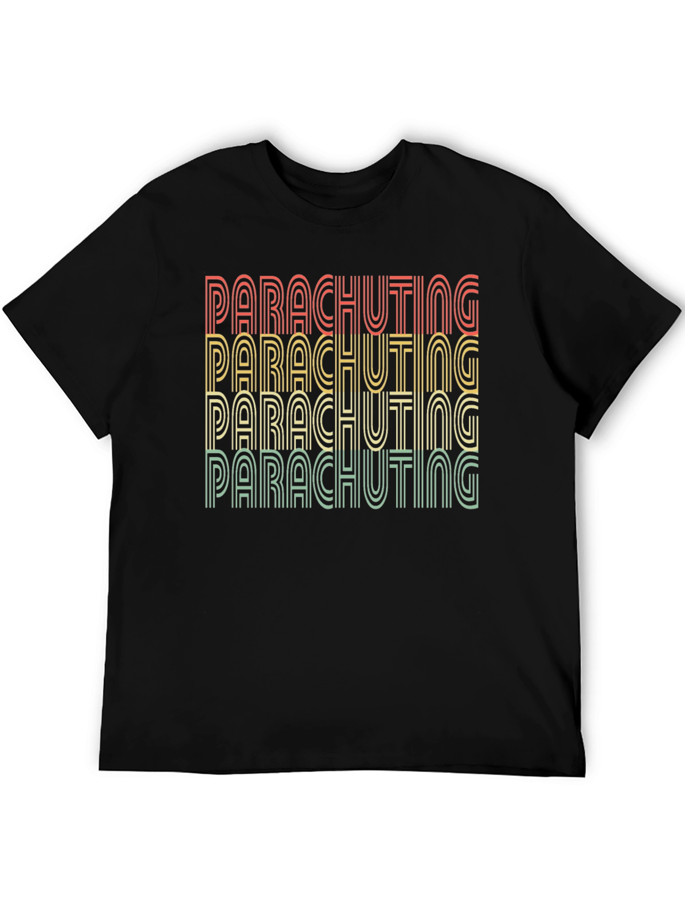Retro Parachuting Graphic T-Shirt