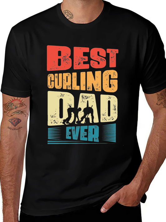 Best Curling Dad Ever T-Shirt