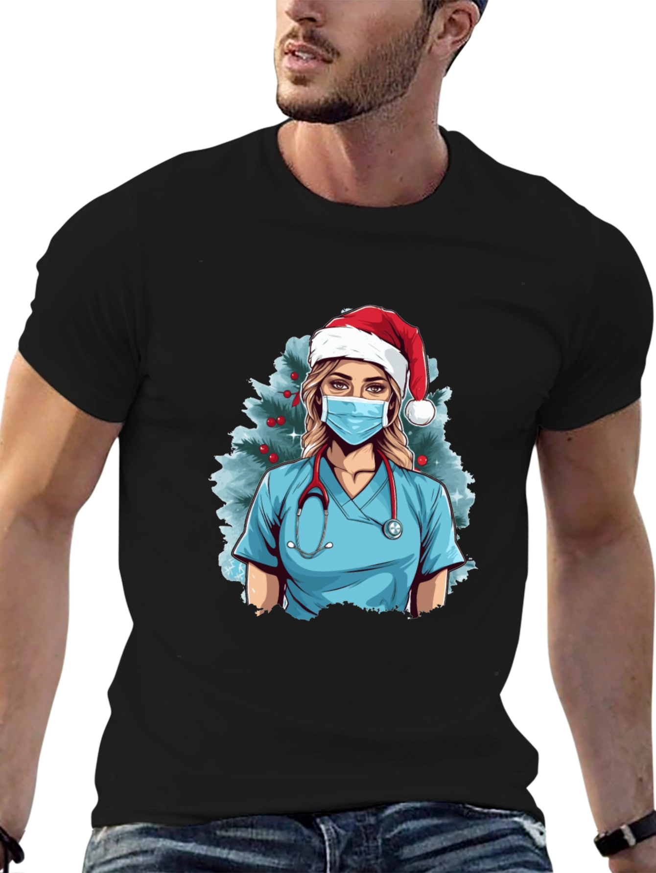 Holiday Nurse Graphic T-Shirt - Unisex