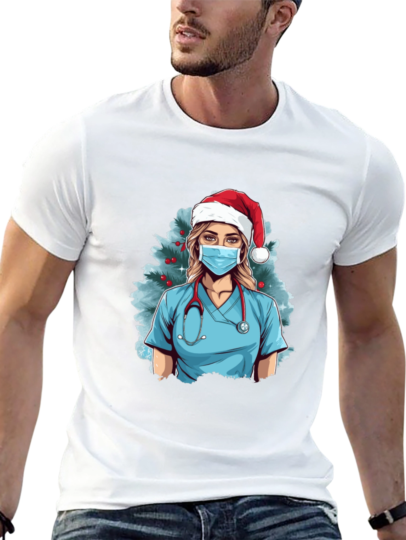 Holiday Nurse Graphic T-Shirt - Unisex