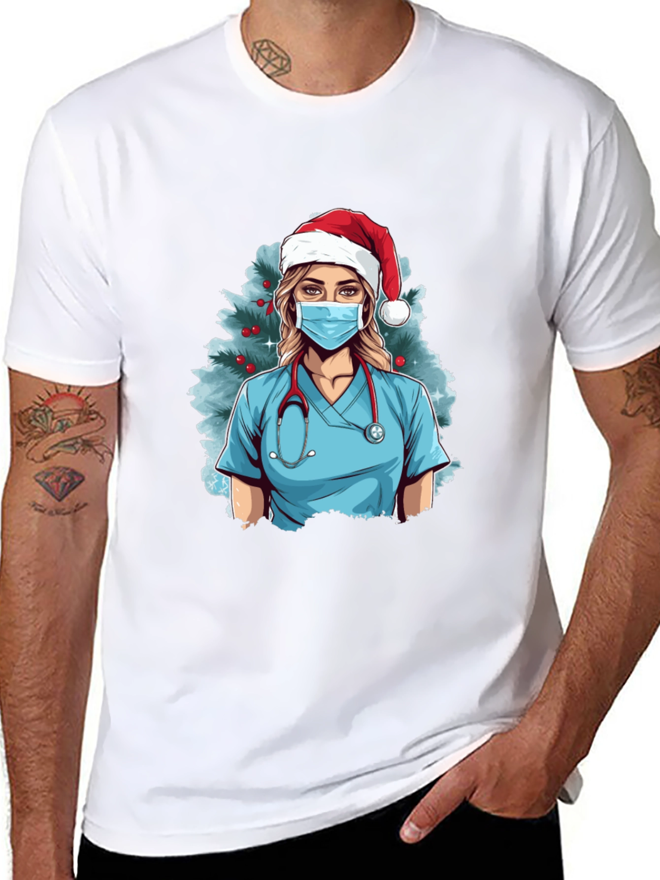 Holiday Nurse Graphic T-Shirt - Unisex