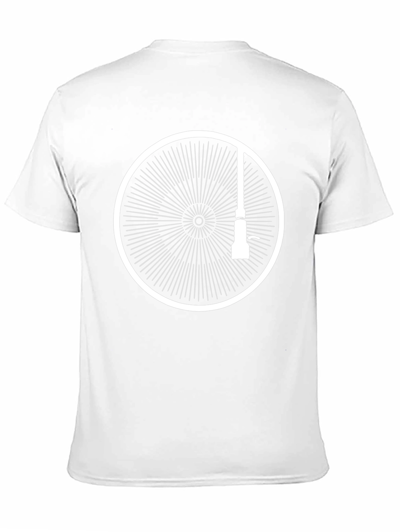 Black T-Shirt with Graphic Circle Design
