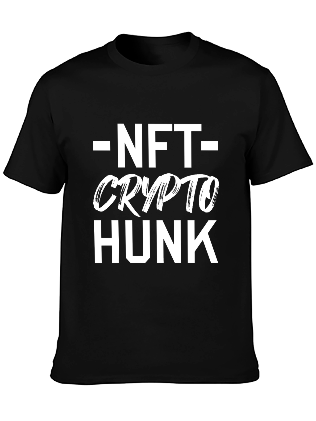 NFT Crypto Hunk Graphic Tee - Black