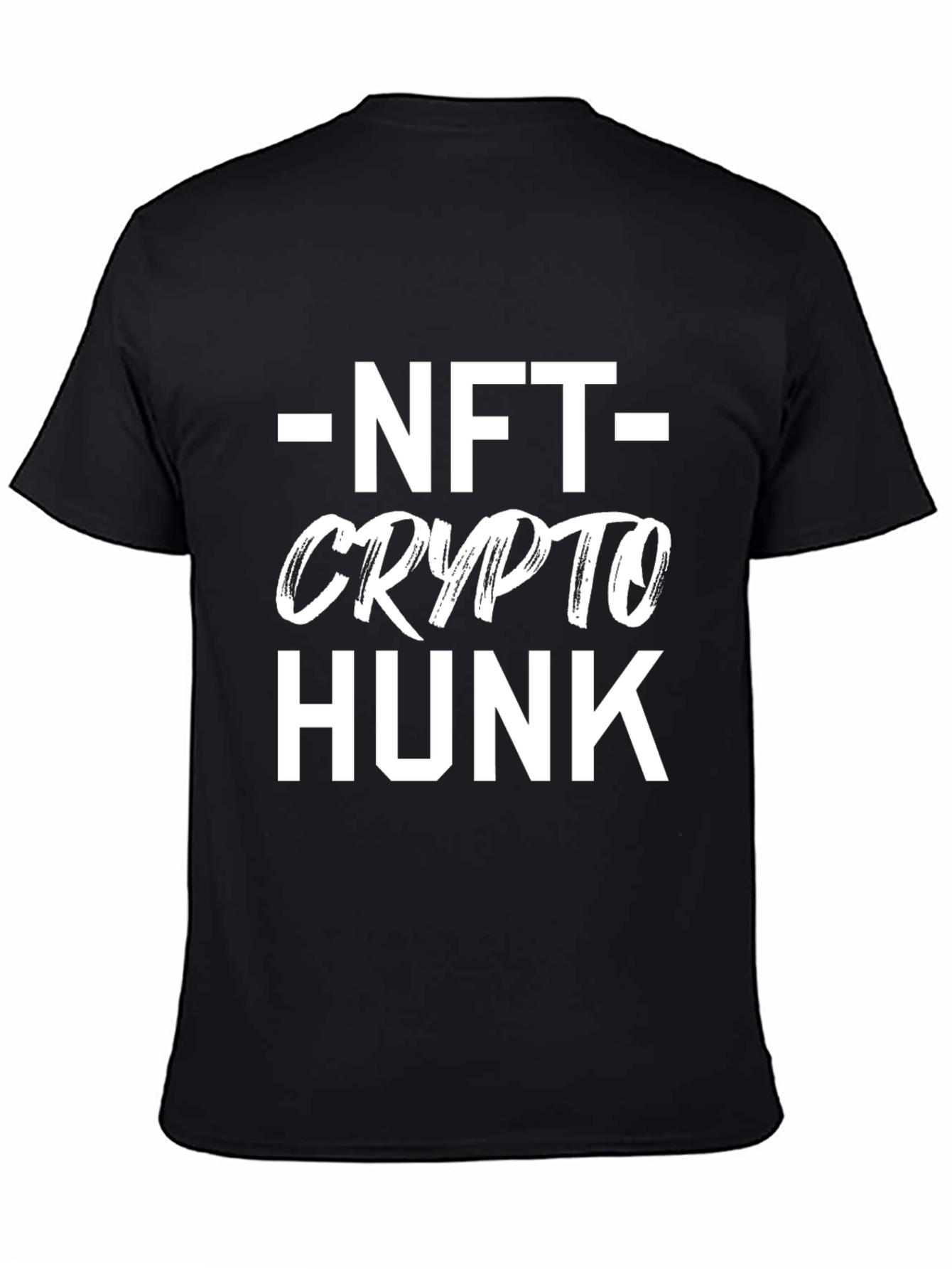NFT Crypto Hunk Graphic Tee - Black