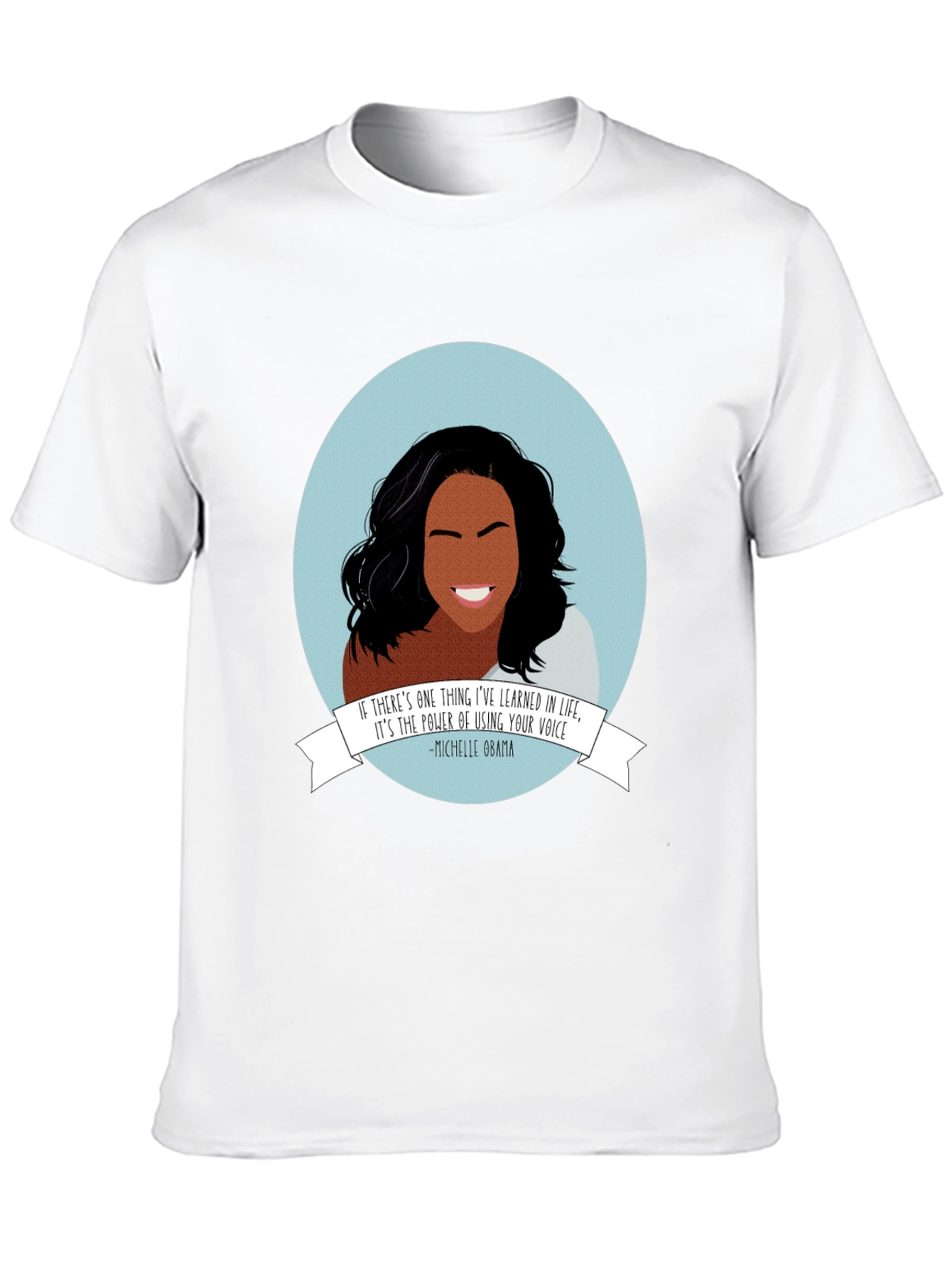 Michelle Obama Graphic Tee - Empowering Black T-Shirt